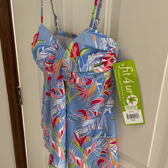 Fit 4U Tankini Swim Top NWT - Picture 8 of 14